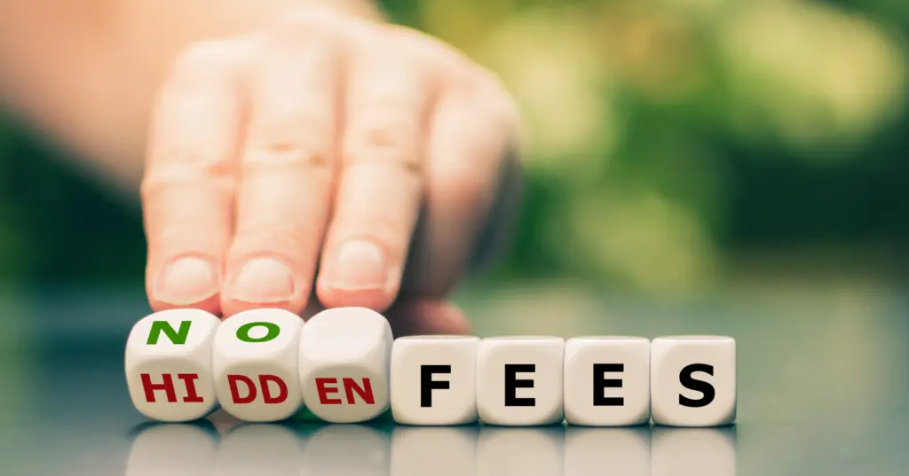 no hidden fees